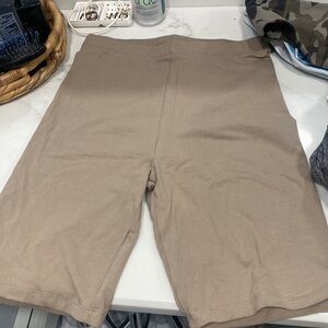 Beige Cotten biker shorts small